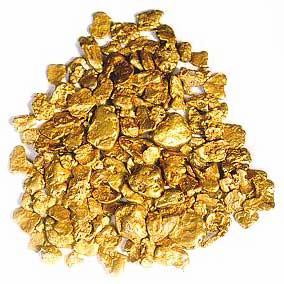 Самородное золото и золотой песок