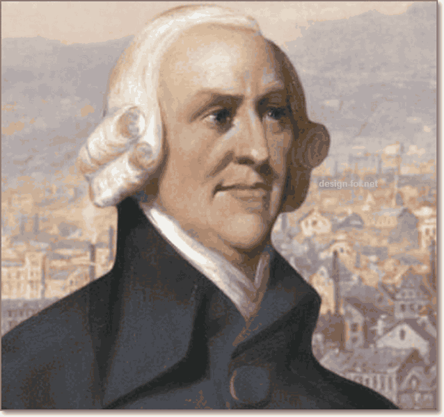Цветной портрет Адама Смита