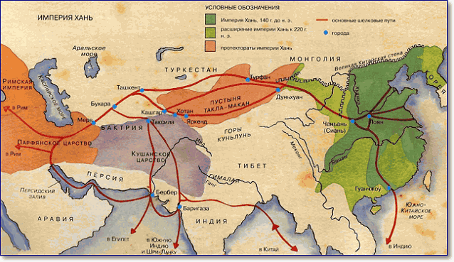 Продвижение империи Хань в Среднюю Азию