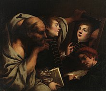 «Сократ и два студента» картина Пьетро делла Веккьи