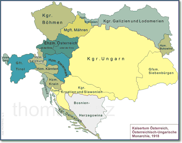 Лоскутная империя Австро-Венгрия 1918 год