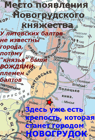 место образования Новогрудского княжества