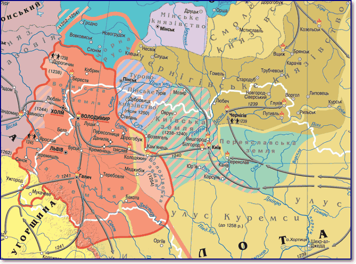 Походы Батыя на Русь в 1239-40 годах target=