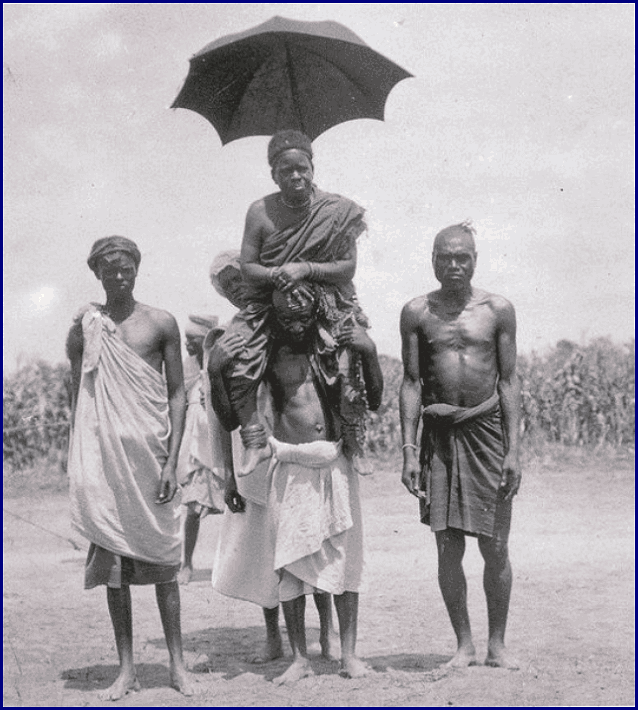 Африканский вождь с помощниками 1913 год